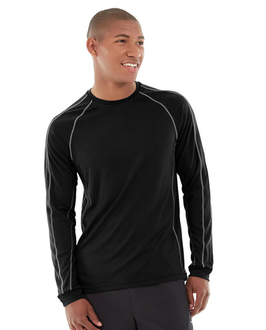 Deion Long-Sleeve EverCool&trade; Tee-S-Black