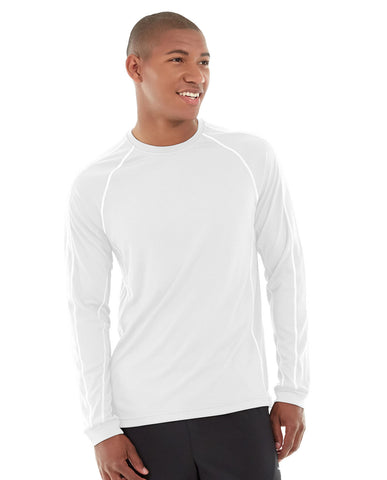 Deion Long-Sleeve EverCool&trade; Tee-M-White