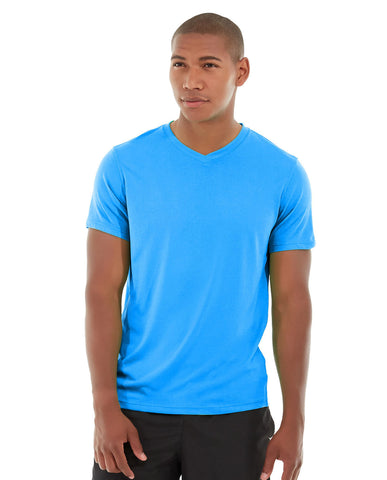 Atomic Endurance Running Tee (V-neck)-M-Blue